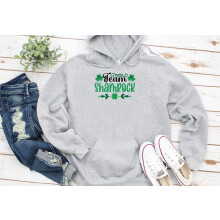 (XXXXXL, Sport Grey) Team Shamrock Patrcik's Day Black Grey Men Women Unisex Hoodie
