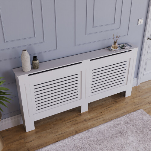 Home Discount (Extra Large) Milton Radiator Cover Heating Guard Cabinet Slats 2