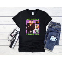 (XXL, Black) Mary Loves Dick Most Haunted Men Women Unisex Top T Shirt