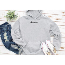 (XXXL, Sport Grey) Sleep Sleep.exe Nap Queen Lazy Black Grey Men Women Unisex Hoodie