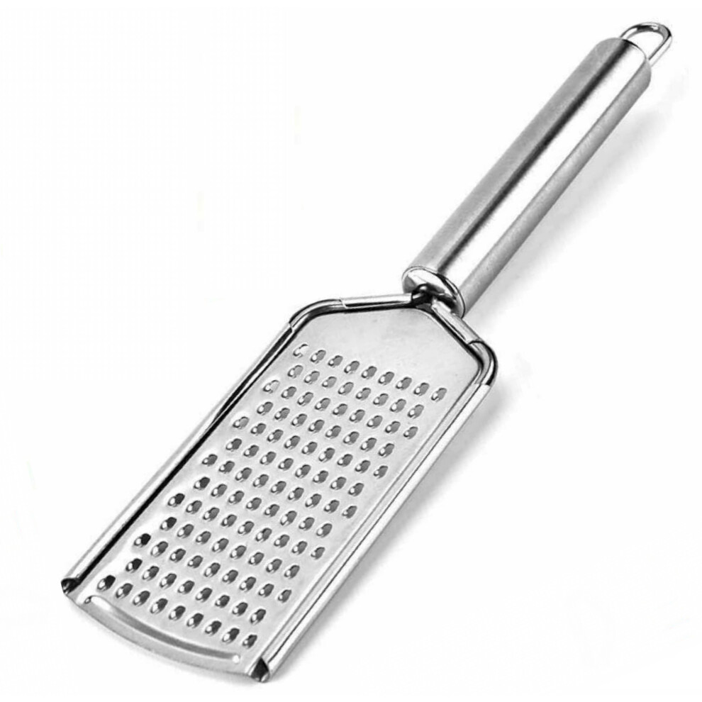 CHEESE GRATER STAINLESS STEEL KITCHEN TOOL LEMON SPICE SHREDDER PERFECT GRIP
