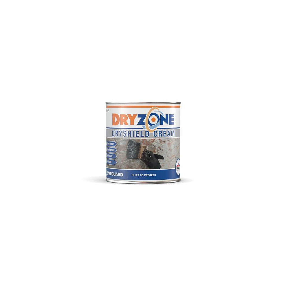 Dryzone Dryshield Cream 1L - System:salt Resistant Masonry Cream White