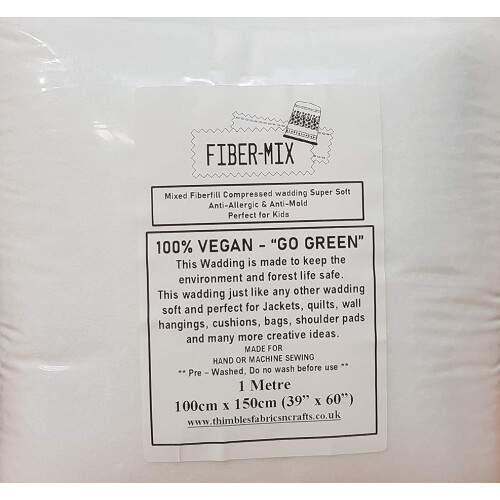 Fiber-Mix Wadding Designed for Jackets, Quilt 100cm x 150cm/39 x 60''