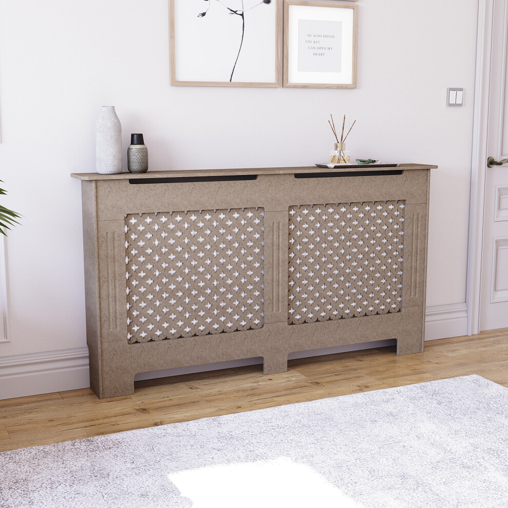 (Large) Oxford Radiator Cover Heating Guard Cabinet Cross