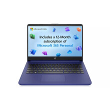 HP Stream 14s-dq0012na 14in Celeron 4GB 128GB Laptop - Blue