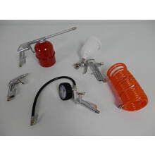 5 Piece Air Compressor Kit Spray Gun Air Line Accessories Tools Air Hose