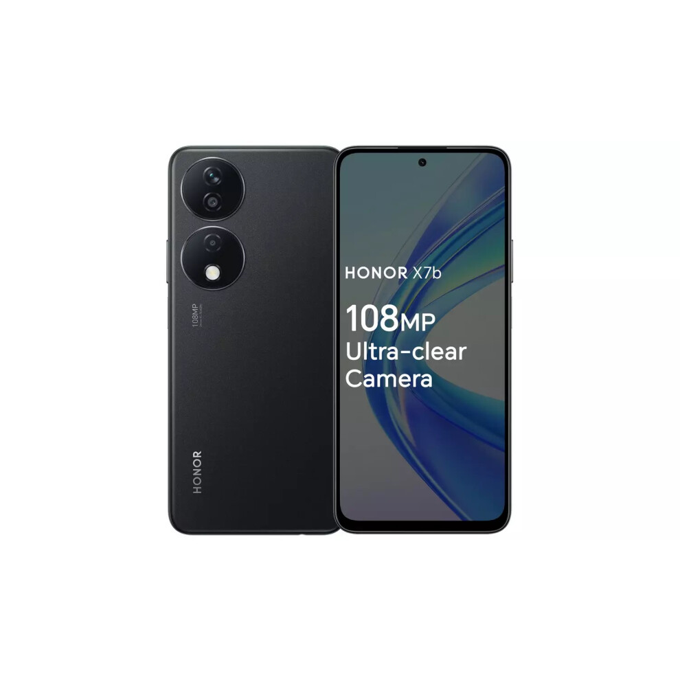 SIM Free HONOR X7b 128GB Mobile Phone - Midnight Black