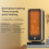 500W Portable Space Fan Heater Electric PTC Ceramic 2