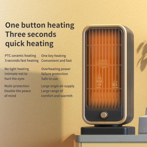 500W Portable Space Fan Heater Electric PTC Ceramic 1