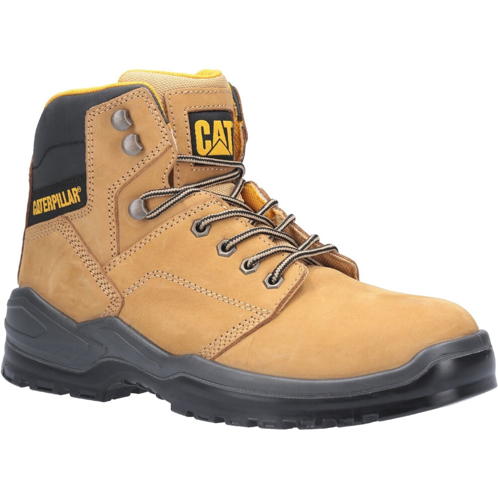 (Gold, 6 (Adults')) Caterpillar Striver Nubuck Honey Safety Boots