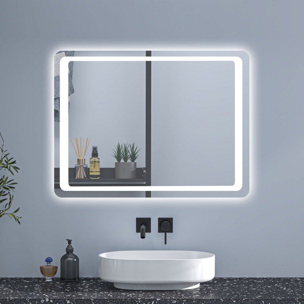 (800*600mm) Bathroom LED Mirror With Infrared Sensor, Anti-fog
