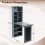 Westwood (Grey) WestWood Desk W/ Shelves L-Shape Convert Fold Computer Work Table Office Study 4