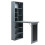 Westwood (Grey) WestWood Desk W/ Shelves L-Shape Convert Fold Computer Work Table Office Study 9