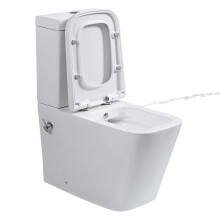 Rimless Close Coupled Toilet with Bidet Combined Bidet Toilet Square