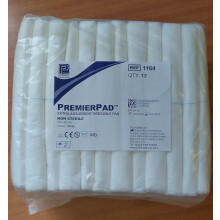 Premier Non-Sterile Dressing Pads 20x40 cm, Pack of 12 (PM1164) - Highly Absorbent, Soft Non-Woven Wound Care