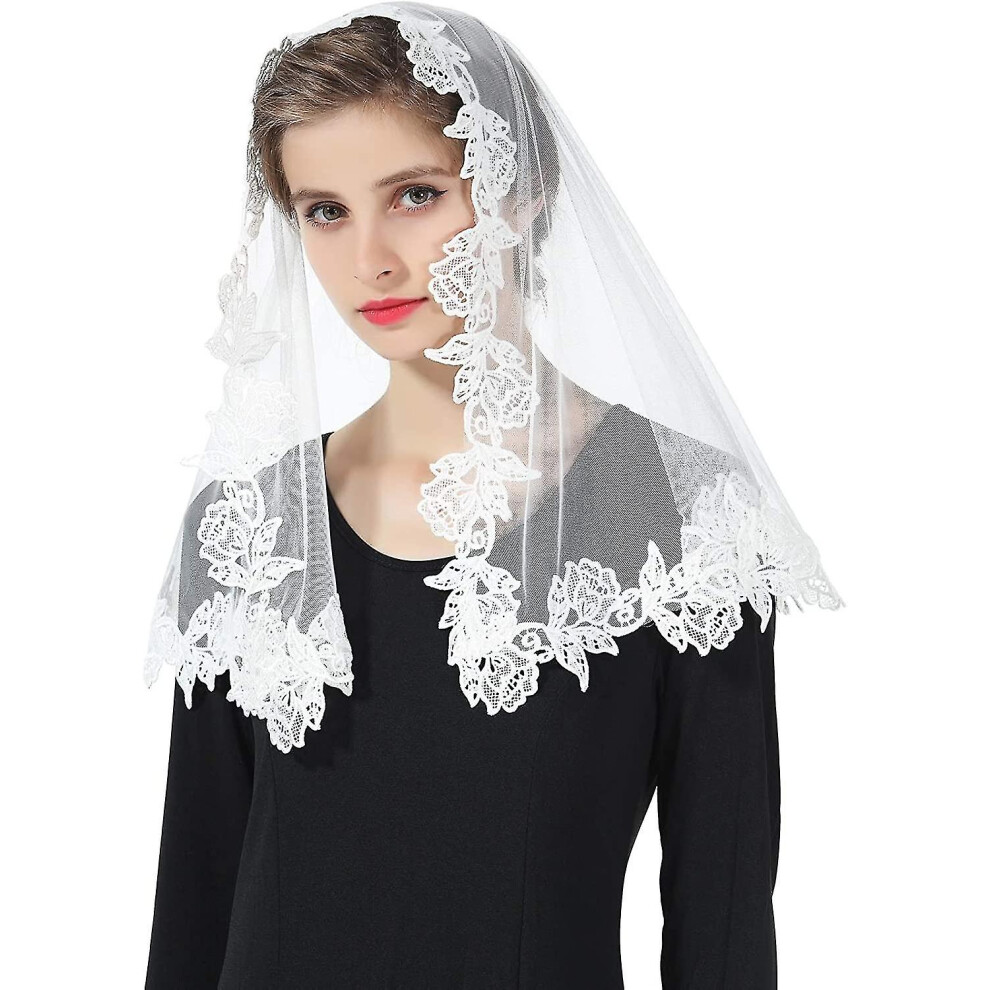 Voile De Dentelle Pour La Messe Latine Chapelle Catholique ÉGlise CathéDrale Communion Couvre-Chef-image