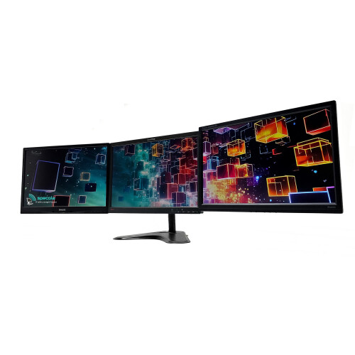 Refurbished specola 3 x 22inch Triple Screen Monitors - Mixed Brands - 3xUSB-C 1