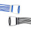 (Blue) Gym Pullers Straps For Men Exercise Multifunctional Chest Shoulder Training Tool For Workout 5