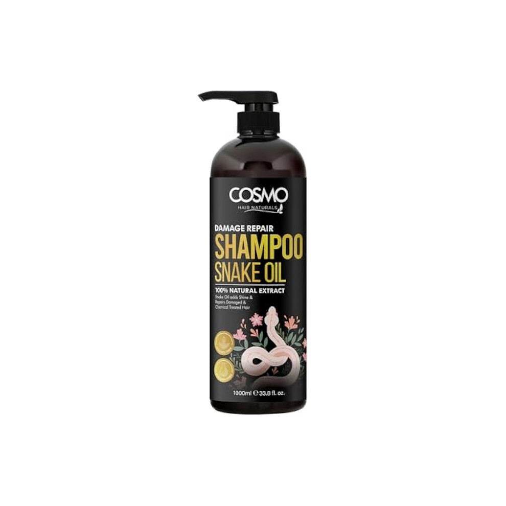CD COSMO DESIGNS Cosmo Damage Repair Snake Oil Shampoos, Paraben Free, Sulfate Free, Hair Care, 100% Natural Extract, 1000ml, 33.8 fl.oz