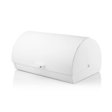 Swan Serenity Bread Bin with Ventilation, Smooth Matt Finish and Roll Top Lid, 14 Litre, White SWKA18535WHT