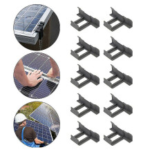 (40mm, 10pcs) 1030pcs Roof Solar Panel Frame Mud Removal Cleaning Clip Water Drain Water Diversion Clip Remove Stagnant Water 303540mm