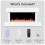 Dellonda 46" Wall Mounting Electric Fireplace with LED Flame Effect - White 7