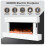 Dellonda 46" Wall Mounting Electric Fireplace with LED Flame Effect - White 3