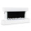 Dellonda 46" Wall Mounting Electric Fireplace with LED Flame Effect - White 14