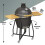 Dellonda Deluxe 22"(56cm) Ceramic Kamado Style BBQ with Wheeled Stand 7