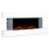 Dellonda 52" Wall Mounting Electric Fireplace with LED Flame Effect - Grey 2