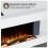 Dellonda 52" Wall Mounting Electric Fireplace with LED Flame Effect - Grey 9
