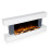 Dellonda 52" Wall Mounting Electric Fireplace with LED Flame Effect - Grey 19