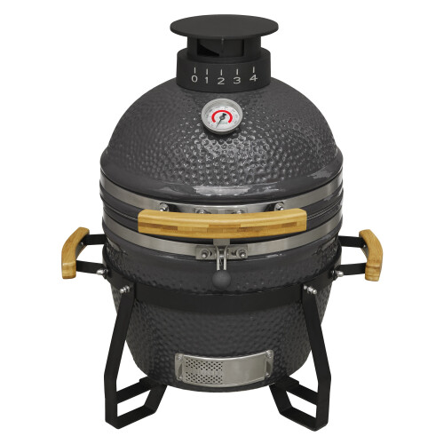 Dellonda Deluxe 16"(40cm) Ceramic Kamado Style BBQ 1