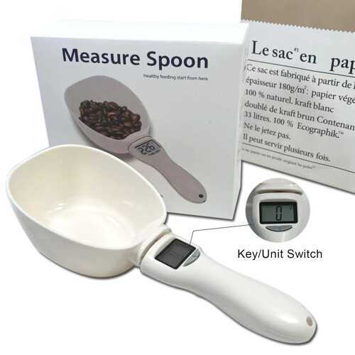 800g/0.1g Digital Spoon Scale with LCD for Kitchen & Pets 2