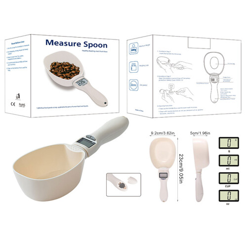 800g/0.1g Digital Spoon Scale with LCD for Kitchen & Pets 1