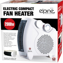 2 in 1 2000W Portable Fan Heater with Thermostat, Frost Watch, Auto Shut-Off and Vertical/Horizontal Stand