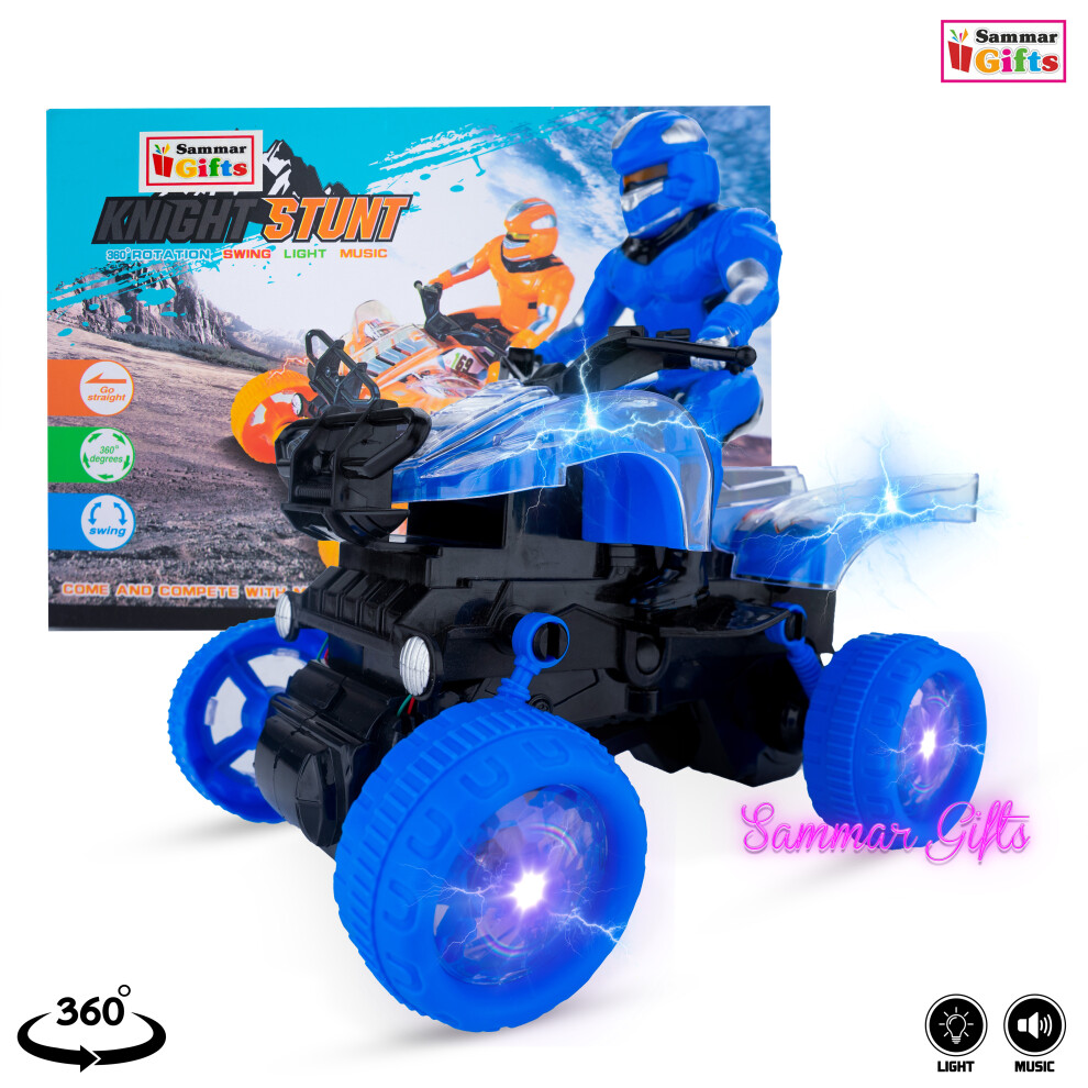 (Blue) Motorbike Flashing Light & Music with Figure Toy