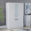 Vida Designs (White) Riano 3 Door 2 Drawer Mirrored Bedroom Wardrobe 1