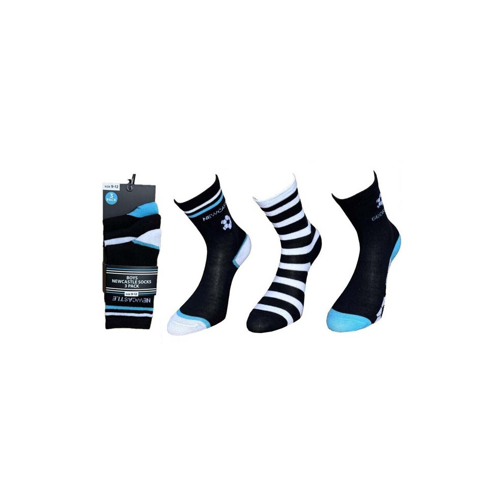 (New Castle, 6 Pairs) 12 Pairs Mens Football Socks ManUnited, ManCity, NewCastle Liverpool Socks UK 6-11