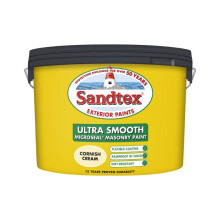 Sandtex - Smooth Masonry Paint 10L - Cornish Cream