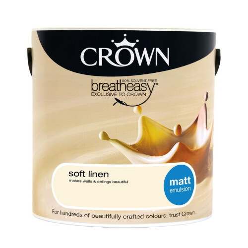 Crown Crown - Walls & Ceilings Matt  2.5L - Soft Linen