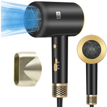 Hair Dryer 1600W-2000W, Ionic technology, 2 speed, Black