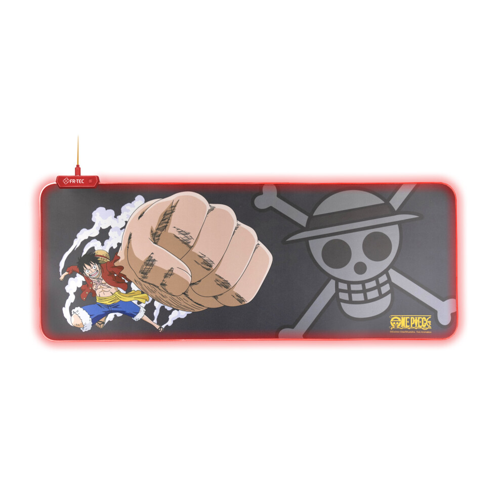 Fr-Tec One Piece Luffy Xl Gaming Mousepad With Led Lighting
