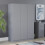 Vida Designs (Grey) Riano 3 Door Wardrobe Bedroom Clothes Storage 1