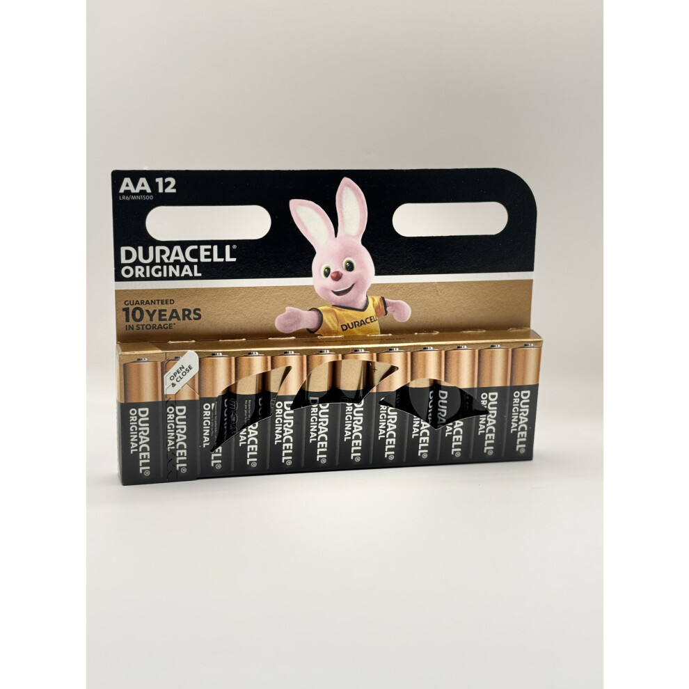 Duracell Original AA Alkaline Batteries- Pack of 12