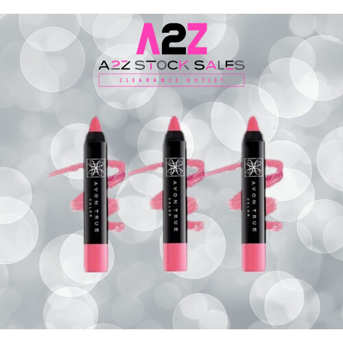Avon 3x Avon True Colour Lip Crayon - Pink Premier