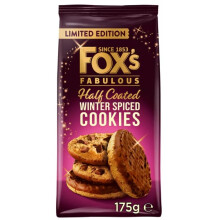 ( Pack Of 6) Fox's Half Coated Milk Chocolate Cookies 175g