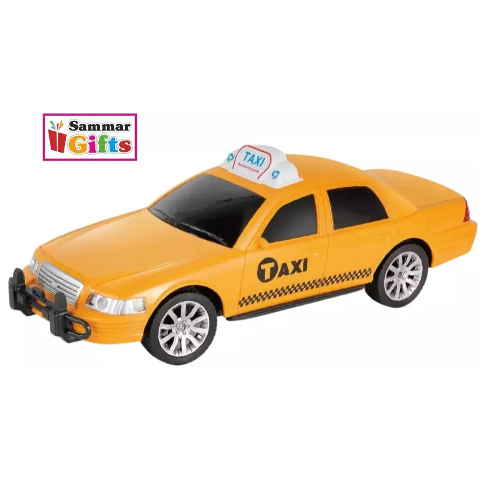 New York Taxi Radio Rechargeable Remote Control Car Yellow 1/12 Scale