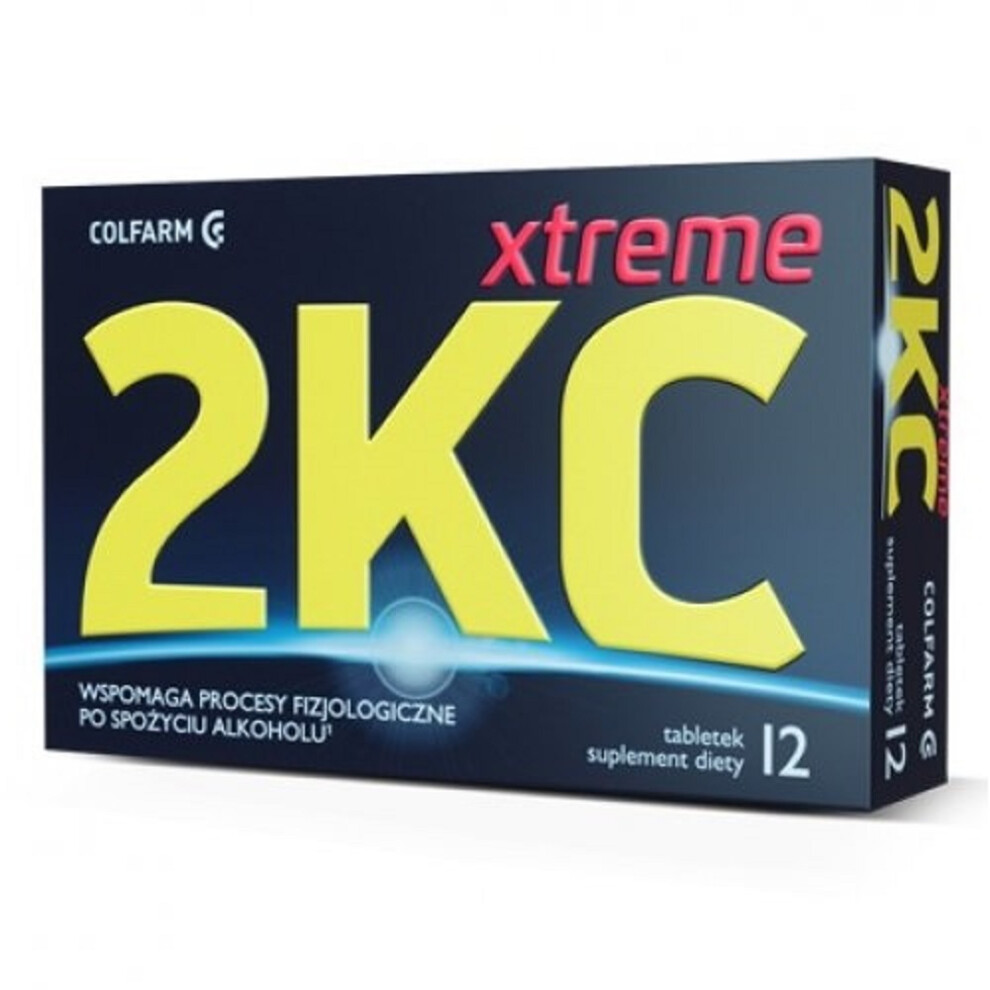 2kc Xtreme Hangover Support Vitamins, 12 Tabl Na Kaca 2KC *