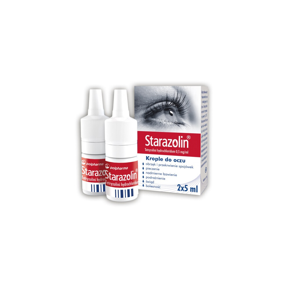 Starazolin 0.05% Redness Irritation Relief Red Eyes Drops 2 x 5ml *
